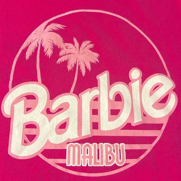 Barbie Malibu viral sweatshirt in bubble gum pink, size XL - Picture 5 of 10
